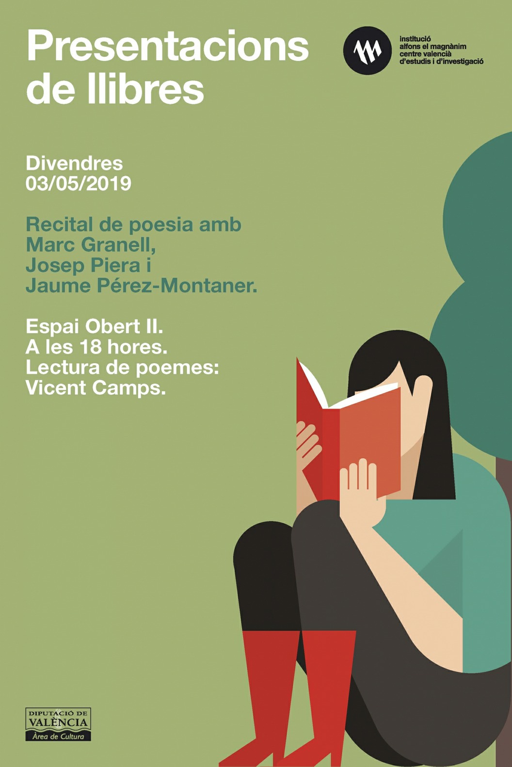 Vicent Camps recitarà poemes de Marc Granell, Josep Piera i Jaume Pérez-Monaner a la Fira de Llibre
