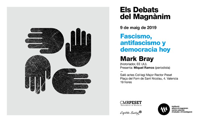 Mark Bray parlarà sobre feixisme, antifeixisme i democràcia en l'actualitat