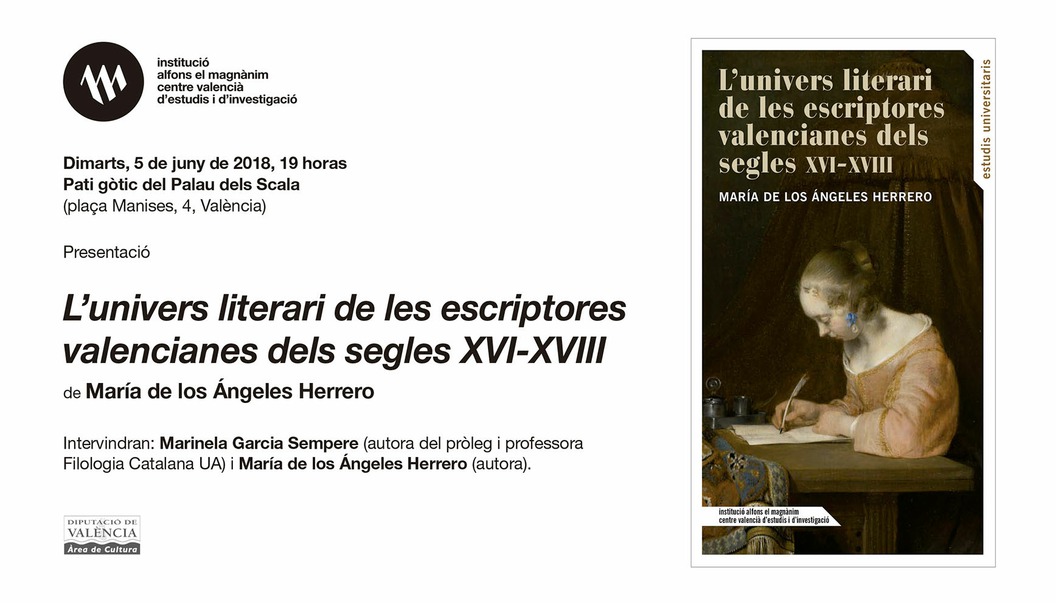Presentació de "L'univers literari de les escriptores valencianes dels segles XVI-XVIII"